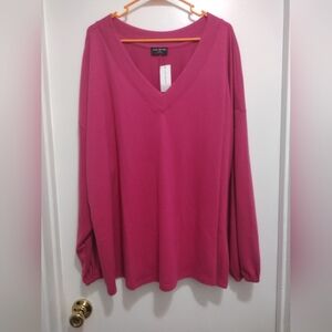 Lane Bryant Blouse Pink Size 26/28 NWT